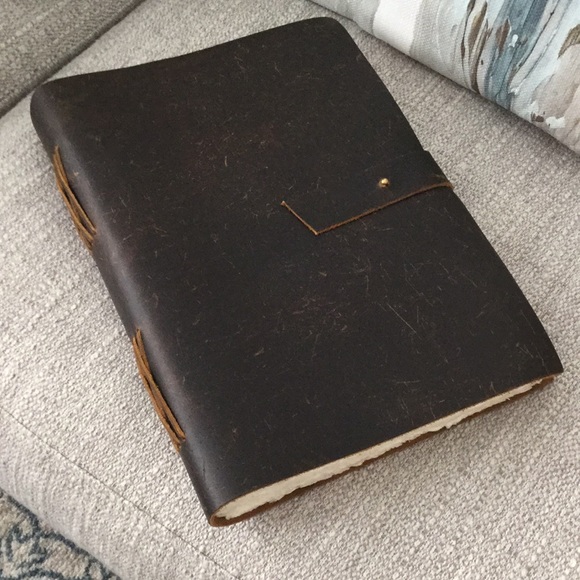 New SugarBoo Chocolate Oiled Leather Journal - Picture 2 of 8